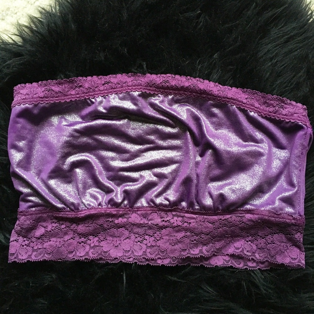 NEW Free People Shiny Purple Bandeau